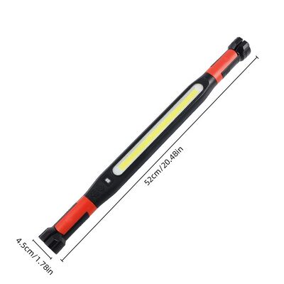 LED Magnetic Tape Double Hook Foldable Rotating Work Lamp Outdoor COB Flashlight Charging Long-lasting Emergency Light