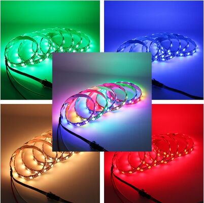 5v Color-changing Light Strip WS2812 Built-in Color-changing 5050 LEDs Electric Vehicle Light Strip USB Color Light Strip