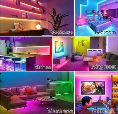 5v Color-changing Light Strip WS2812 Built-in Color-changing 5050 LEDs Electric Vehicle Light Strip USB Color Light Strip