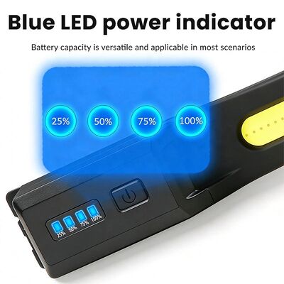Cross-border COB Strong Light Maintenance Silicone Work Lamp USB Charging Outdoor Camping Built-in Battery Chest Running Lamp