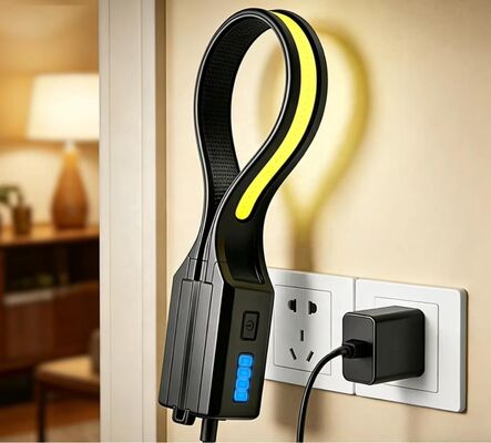 Cross-border COB Strong Light Maintenance Silicone Work Lamp USB Charging Outdoor Camping Built-in Battery Chest Running Lamp