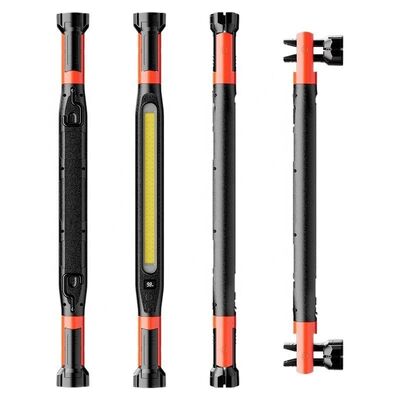 LED Magnetic Tape Double Hook Foldable Rotating Work Lamp Outdoor COB Flashlight Charging Long-lasting Emergency Light