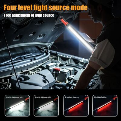 LED Magnetic Tape Double Hook Foldable Rotating Work Lamp Outdoor COB Flashlight Charging Long-lasting Emergency Light