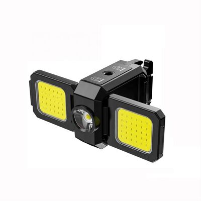 Multifunctional Three-headed Keychain Lamp Portable Cob Mini Camping Lamp Type-c Working Lamp Outdoor Flashlight