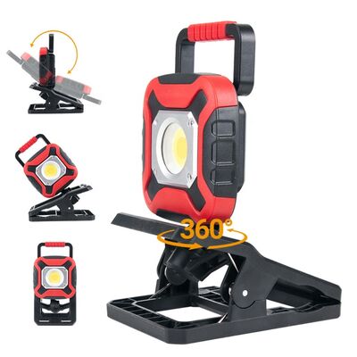High-bright LED Charging Work Lamp with Magnet on the Bottom, Foldable Auto Repair Lamp, Cross-border Hot Sale 2025 New Model