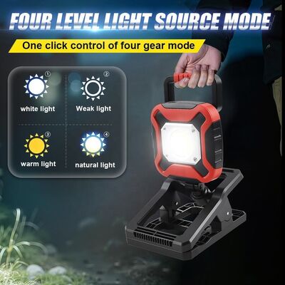 High-bright LED Charging Work Lamp with Magnet on the Bottom, Foldable Auto Repair Lamp, Cross-border Hot Sale 2025 New Model
