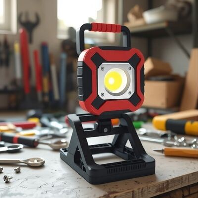 High-bright LED Charging Work Lamp with Magnet on the Bottom, Foldable Auto Repair Lamp, Cross-border Hot Sale 2025 New Model
