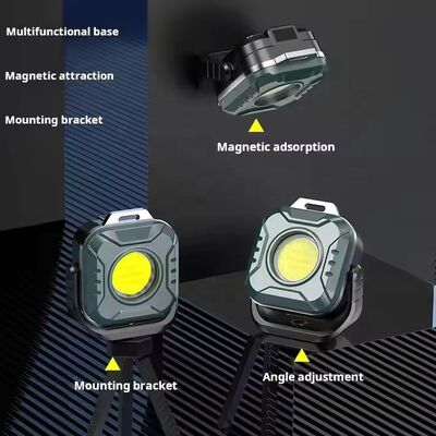 New Popular 500 Lumens Portable Mini Handy COB Torch Light Magnetic Rechargeable Small EDC Pocket Emergency Flashlight