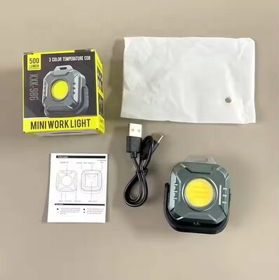 New Popular 500 Lumens Portable Mini Handy COB Torch Light Magnetic Rechargeable Small EDC Pocket Emergency Flashlight