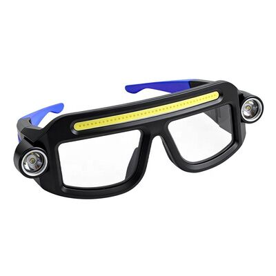 Multifunctional Glasses Light USB Charging Warning Compact Portable Hanging Ear Headlight Outdoor Hiking Lighting Headlight