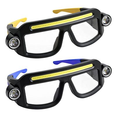 Multifunctional Glasses Light USB Charging Warning Compact Portable Hanging Ear Headlight Outdoor Hiking Lighting Headlight