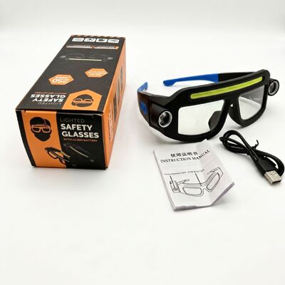Multifunctional Glasses Light USB Charging Warning Compact Portable Hanging Ear Headlight Outdoor Hiking Lighting Headlight