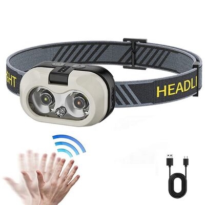 Cross-border Special Intelligent Sensing Hawk Eye USB Charging Portable Outdoor Head Lamp Fishing Lamp Night Running Head Lamp