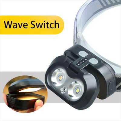 Cross-border Special Intelligent Sensing Hawk Eye USB Charging Portable Outdoor Head Lamp Fishing Lamp Night Running Head Lamp