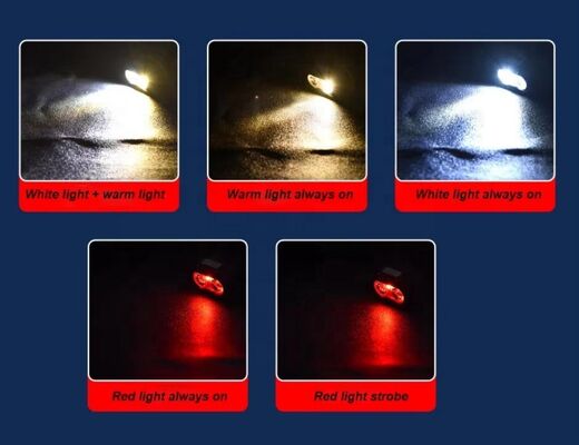 Super Bright Sensing Sensor Headlight 3 Light Source Night Driving Light 3 AAA Battery Powered Camping Emergency Headlight