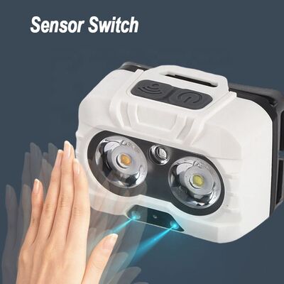 Headlight Strong Light Super Bright Charging Small and Light Long-lasting Sensing Night Fishing Fishing Special Dual-color Lamp
