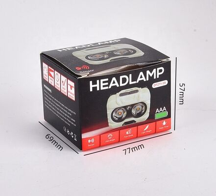 Headlight Strong Light Super Bright Charging Small and Light Long-lasting Sensing Night Fishing Fishing Special Dual-color Lamp