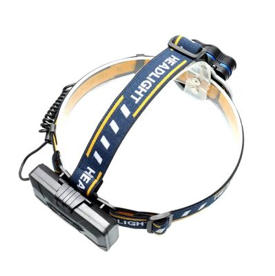 7LED Strong Headlight Far-reaching Searchlight USB Charging Outdoor Headlight Camping Night Fishing COB Red Headlight