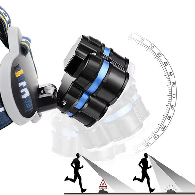 7LED Strong Headlight Far-reaching Searchlight USB Charging Outdoor Headlight Camping Night Fishing COB Red Headlight