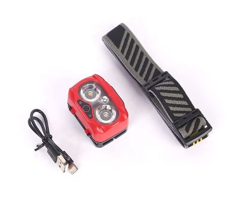 Factory Sales Outdoor LED Lighting Tools Camping Emergency Lamp Replaceable Rechargeable Battery Super Bright Head Lamp
