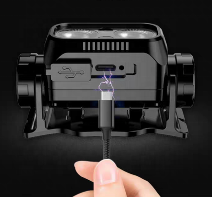 Factory Sales Outdoor LED Lighting Tools Camping Emergency Lamp 10 Lighting Modes Super Bright Head Lamp