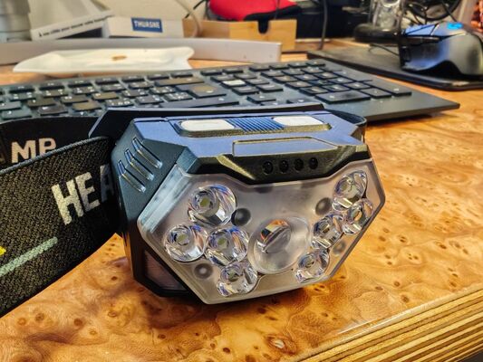 Manufacturer Wholesales New Induction Headlights With Strong Light LED for Outdoor Cycling, Flood Warning Running Headlights