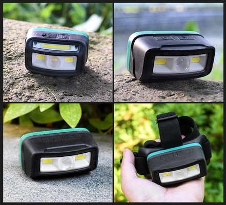 Sensor Switch and Magnet in the Backside Waterproof Rechargeable Head Lamp Led Head Lamp