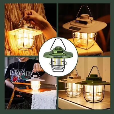 2026 Factory Wholesale Led Retro Outdoor Waterproof Multifunctional Lighting Camping Lamp Hand-held Camp Light Lantern
