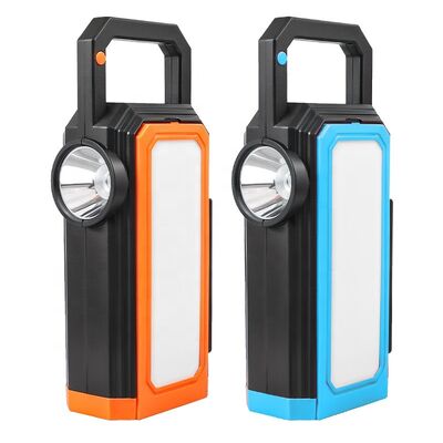 Multi Functional Searchlight Outdoor Solar Power Bank Strong Light Flashlight LED Handheld Light Wholesale Camping