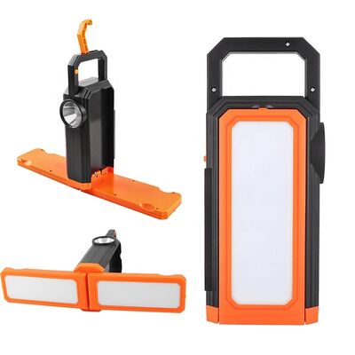 Multi Functional Searchlight Outdoor Solar Power Bank Strong Light Flashlight LED Handheld Light Wholesale Camping