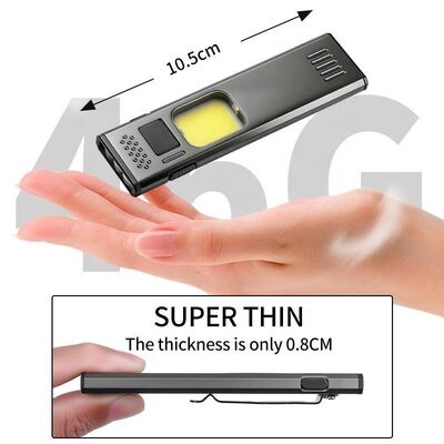 2026 New Ultra-thin Mini Flashlight Strong Light Super Bright Multi-function Magnetic Work Lamp Outdoor Waterproof Flashlight