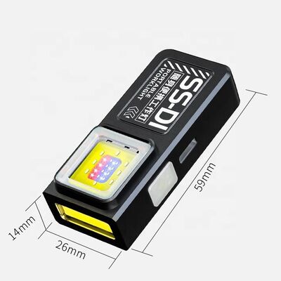 Source Supplier Mini Flashlight Outdoor Charging Windproof Lighter Multi-source Keychain Light