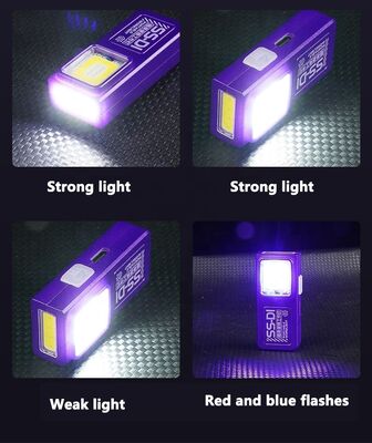 Source Supplier Mini Flashlight Outdoor Charging Windproof Lighter Multi-source Keychain Light