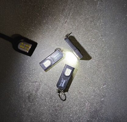 Source Supplier Mini Flashlight Outdoor Charging Windproof Lighter Multi-source Keychain Light
