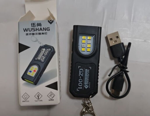 Source Supplier Mini Flashlight Outdoor Charging Windproof Lighter Multi-source Keychain Light
