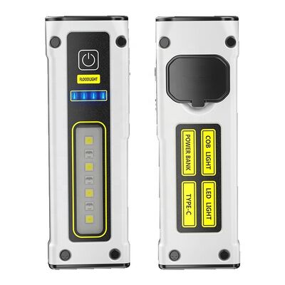 Mini Multifunction Portable Powerful Waterproof LED COB Flashlights Torches Type-C Rechargeable With Magnet