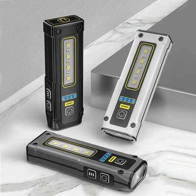 Mini Multifunction Portable Powerful Waterproof LED COB Flashlights Torches Type-C Rechargeable With Magnet