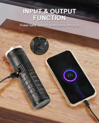 High Quality Ultra Bright Long Shot Led White Laser Usb Charging Long Life Outdoor Zoom Multi-Functional Flashlight