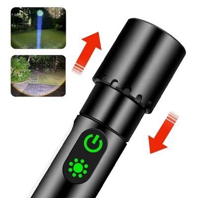 Rechargeable Flashlight Camping Flashlight Custom-made Powerful Long Distance Flashlights Super Bright Torch Customization