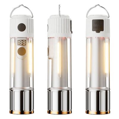 New Digital Power Display Telescopic Zoom Magnet Usb Rechargeable Aluminum Alloy Abs White Led Torch Lights Tactical Flashlight