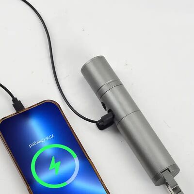 Large Capacity Rechargeable Battery Extendable and Adjustable Light Tube With Hook Flashlight