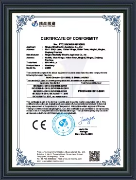 China Shanghai Xinyun Industrial Co., Ltd. certification
